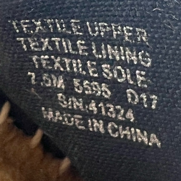 Tory Burch Navy Ivory Risa Lovers Floral Espadrille Flats Size 7.5 Women’s - Picture 2 of 11